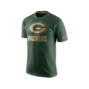 Men's Nike Green Bay Packers Championship Drive Gold Collection Performance T-Shirt Green