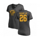Football Women's Green Bay Packers #26 Darnell Savage Jr. Ash One Color T-Shirt