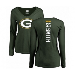 Football Women's Green Bay Packers #55 Za'Darius Smith Green Backer Long Sleeve T-Shirt