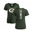 Football Women's Green Bay Packers #55 Za'Darius Smith Green Backer T-Shirt