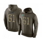 Football Men's New York Jets #61 Alex Lewis Green Salute To Service Pullover Hoodie
