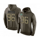 Football Men's New York Jets #96 Henry Anderson Green Salute To Service Pullover Hoodie