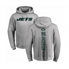 Football New York Jets #96 Henry Anderson Ash Backer Pullover Hoodie
