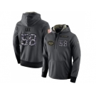 Men New York Jets #58 Darron Lee Stitched Black Anthracite Salute to Service Player Performance Hoodie