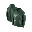 Men New York Jets Nike Green Champ Drive Vapor Speed Pullover Hoodie