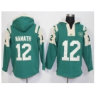 New York Jets #12 Joe Namath Green Player Winning Method Pullover NFL Hoodie