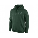 New York Jets Nike Green KO Chain Fleece Pullover Performance Hoodie