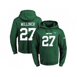 Nike New York Jets #27 Dee Milliner Green Name & Number Pullover NFL Hoodie