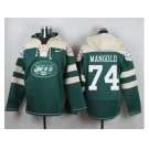 Nike New York Jets #74 Nick Mangold Green Player Pullover NFL Hoodie