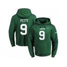Nike New York Jets #9 Bryce Petty Green Name & Number Pullover NFL Hoodie