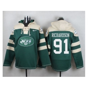 Nike New York Jets #91 Sheldon Richardson Green Player Pullover NFL Hoodie