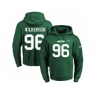 Nike New York Jets #96 Muhammad Wilkerson Green Name & Number Pullover NFL Hoodie