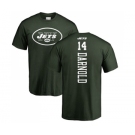 Football New York Jets #14 Sam Darnold Green Backer T-Shirt