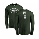 Football New York Jets #26 Le'Veon Bell Green Backer Long Sleeve T-Shirt