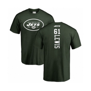 Football New York Jets #61 Alex Lewis Green Backer T-Shirt