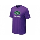 Men's New York Jets Nike Cardinal Facility T-Shirt Purple