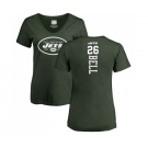 Football Women's New York Jets #26 Le'Veon Bell Green Backer T-Shirt