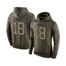 Football Green Bay Packers #18 Randall Cobb Green Salute To Service Men's Pullover Hoodie