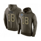 Football Men's Dallas Cowboys #18 Randall Cobb Green Salute To Service Pullover Hoodie