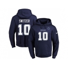 Men Dallas Cowboys #10 Ryan Switzer Navy Blue Name & Number Pullover Hoodie