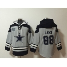 Men's Dallas Cowboys #88 CeeDee Lamb Gray Ageless Must-Have Lace-Up Pullover Hoodie