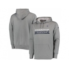 Men's Dallas Cowboys Nike Gray Sideline Circuit Pullover Performance Hoodie
