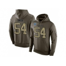 NFL Men's Nike Dallas Cowboys #54 Jaylon Smith Stitched Green Olive Salute To Service KO Performance Hoodie