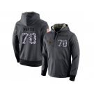 NFL Men's Nike Dallas Cowboys #70 Zack Martin Stitched Black Anthracite Salute to Service Player Performance Hoodie