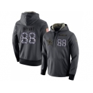 NFL Men's Nike Dallas Cowboys #88 Dez Bryant Stitched Black Anthracite Salute to Service Player Performance Hoodie