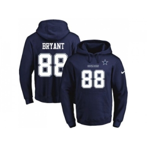 Nike Dallas Cowboys #88 Dez Bryant Navy Blue Name & Number Pullover NFL Hoodie