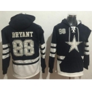 Nike Dallas Cowboys #88 Dez Bryant Navy Blue White Name & Number Pullover NFL Hoodie