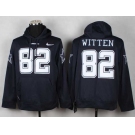 nike nfl jerseys dallas cowboys #82 jason witten blue[pullover hooded sweatshirt]