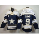 nike nfl jerseys dallas cowboys #9 romo blue-white[pullover hooded sweatshirt]