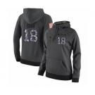 Football Women's Dallas Cowboys #18 Randall Cobb Stitched Black Anthracite Salute to Service Player Performance Hoodie