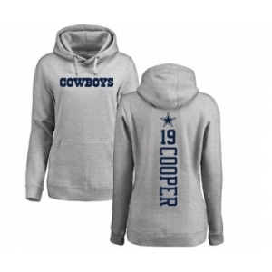 NFL Women's Nike Dallas Cowboys #19 Amari Cooper Ash Backer Pullover Hoodie