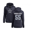 NFL Women's Nike Dallas Cowboys #55 Leighton Vander Esch Navy Blue Name & Number Logo Pullover Hoodie