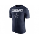Men's Dallas Cowboys Nike Navy Blue Legend Staff Practice Performance T-Shirt
