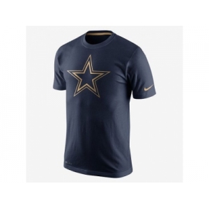 Men's Dallas Cowboys Nike Navy Championship Drive Gold Collection Performance T-Shirt