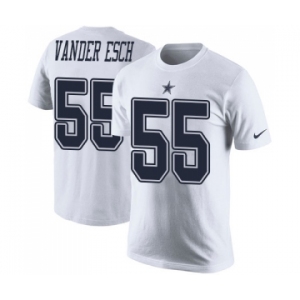 NFL Men's Nike Dallas Cowboys #55 Leighton Vander Esch White Rush Pride Name & Number T-Shirt