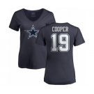 NFL Nike Dallas Cowboys #19 Amari Cooper Ash Name & Number Logo T-Shirt