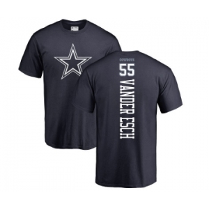 NFL Nike Dallas Cowboys #55 Leighton Vander Esch Navy Blue Backer T-Shirt