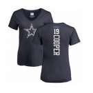NFL Women's Nike Dallas Cowboys #19 Amari Cooper Navy Blue Backer T-Shirt