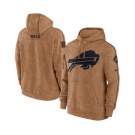 Men's Buffalo Bills 2023 Brown Salute to Service Pullover Hoodie