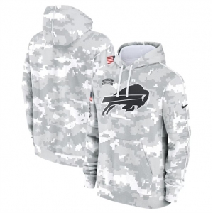 Men's Buffalo Bills 2024 Arctic Camo Salute To Service Club Fleece Pullover Hoodie