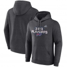 Men's Buffalo Bills Heather Charcoal 2023 Playoffs Fleece Pullover Hoodie