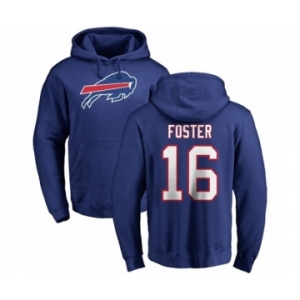 NFL Nike Buffalo Bills #16 Robert Foster Royal Blue Name & Number Logo Pullover Hoodie