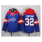 Nike Buffalo Bills #32 O. J. Simpson Royal Blue Player Pullover NFL Hoodie