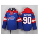 Nike Buffalo Bills #90 Shaq Lawson Royal Blue Player Pullover NFL Hoodie