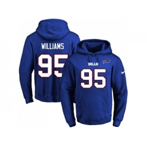 Nike Buffalo Bills #95 Kyle Williams Royal Blue Name & Number Pullover NFL Hoodie