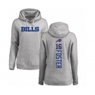 NFL Women's Nike Buffalo Bills #16 Robert Foster Ash Backer Pullover Hoodie